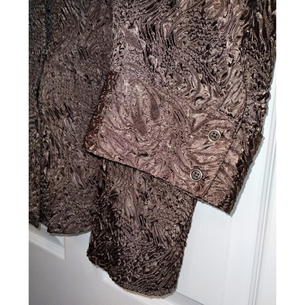 Women's Cato Brown Textured Blouse Plus (Size 22/24W) - Picture 3 of 6